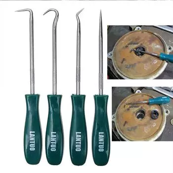 4 шт./лот 135 мм автомобильные отвертки для сальников резиновые уплотнительные кольца прокладки съемник крючки для ремонта инструменты для автомобиля чёрный