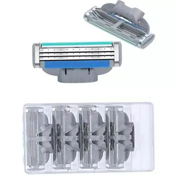 4 шт./лот, 3-слойные лезвия для мужчин, совместимые с бритвенным станком Giulietta Mache 3