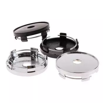 4 шт./лот 60 мм подходит для 65 мм логотип черный пластиковый автомобильный центральный колпак ступицы комплект автомобильный обод ступицы колпаки автомобильный стайлинг аксессуары чёрный