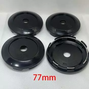4 шт./лот 77 мм колпачки для ступицы колеса автомобиля универсальные сменные колпачки для колес автомобиля грузовиков колпаки для ступиц колпаки для автомобильных аксессуаров чёрный