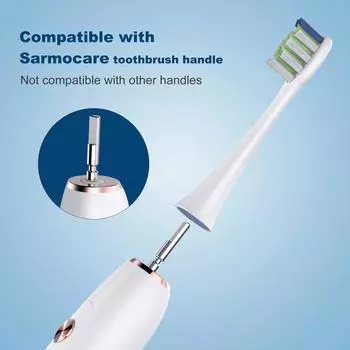 4 шт./лот головки зубных щеток для ультразвуковой электрической зубной щетки Sarmocare S100 и S700 подходят для электрических зубных щеток