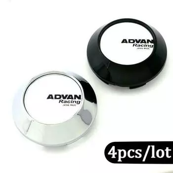 4 шт./лот гоночная эмблема Advan 65 мм 68 мм, колпаки для центральной ступицы колеса автомобиля, аксессуары для значков для модификации, крышка ступицы колеса автомобиля 65MM чёрный