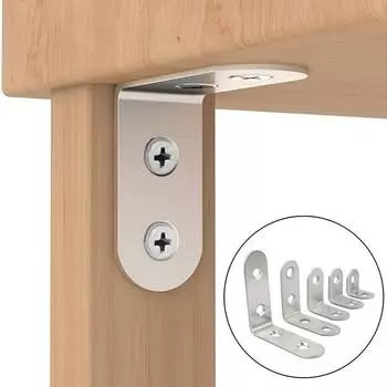 4 шт./лот L-образный угловой кронштейн для кода, утолщенный, нержавеющая сталь, прямоугольные угловые скобы, крепежный соединитель для поддержки полки