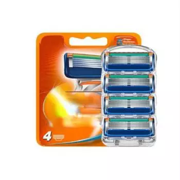 4 шт. / Лот, лезвие для бритвы для мужчин, уход за лицом, 5 слоев, кассета для бритья, защитные лезвия из нержавеющей стали, костюм