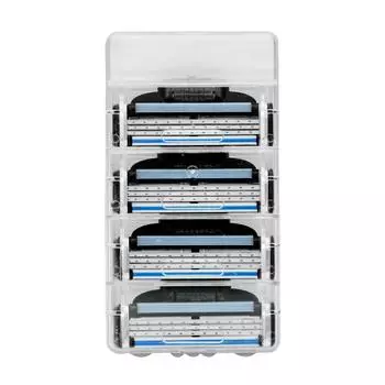 4 шт./лот, лезвия для бритвы, совместимые с машиной Mache 3, лезвие для бритья для мужчин, уход за лицом чёрный