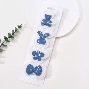 4 шт./лот Новая мультяшная заколка для волос, резинка для волос, заколки для волос для детей, модный головной убор, принцесса, фея, заколка для волос, аксессуары Size fits all