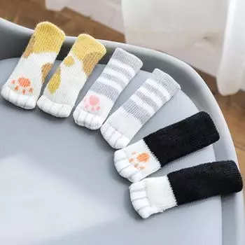 4 шт./лот противоскользящий коврик, демпфер на бампер, милая мебель, ножки, коврик, шапки, фетровые подушечки, чехлы на ножки стула