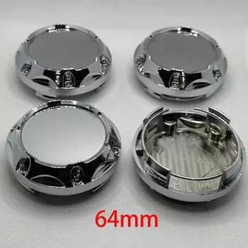 4 шт./лот пустой без логотипа 64 мм колпак центра колеса ABS автомобильный колпак ступицы колеса обод ремонт креативное украшение колпак ступицы пылезащитный чехол аксессуары чёрный