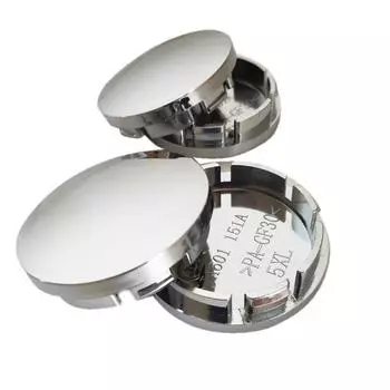 4 шт./лот, универсальный 56 мм, хромированный пластиковый автомобильный колпачок ступицы колеса, крышка обода шины без логотипа серебряный