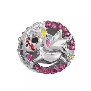 4 шт./лот, золотистый цвет, мультяшные подвески Uniocrn, милые бусины, подходят для брендового браслета «сделай сам», ожерелье для женщин, детские ювелирные изделия, изготовление подарков 4pcs