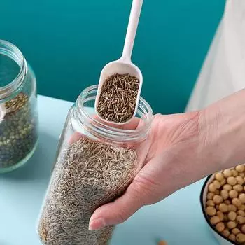 4 шт. ложка для сухого молока с длинной ручкой, кухонный гаджет, гладкие края, мерная ложка для сахара, соли, аксессуары для приготовления пищи, прочная мера белый