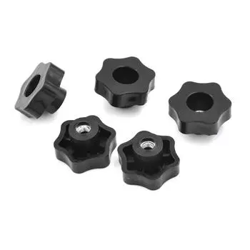 4 шт. М6 внутренняя резьба звездообразная головка зажимная гайка ручка со сквозным отверстием