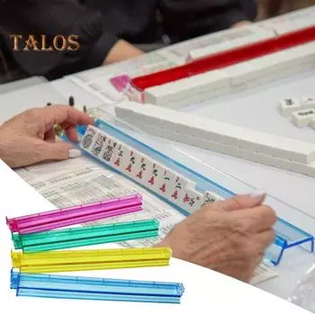 4 шт. маджонг толкатели мини маджонг толкающие линейки прозрачные акриловые американские маджианг плитки стойки набор для игры в маджонг разноцветный