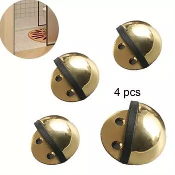 4 шт. Магнитные дверные упоры, держатель из нержавеющей стали, магнитный дверной упор, небьющийся, дверной упор, мебельная фурнитура, скрытая, современная, купольная