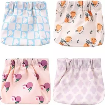 4 шт. Маленькая косметичка для кошелька Мини Портативная косметичка для женщин Кошелек для монет Помада Косметические аксессуары Органайзер