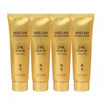 4 шт. Маска-лифтинг Shirim 24K Gold Peptide 100 мл