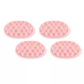 4 шт., массажер для кожи головы, щетка для шампуня, мягкий силиконовый удобный скребок для снятия усталости, скруббер для кожи головы