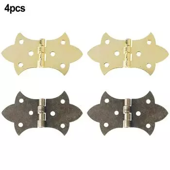 4 шт. мебельные петли антикварные деревянные подарочные шкатулки для ювелирных изделий петля для кукольного домика дверная петля для шкафа мебельная фурнитура для украшения бронзовый