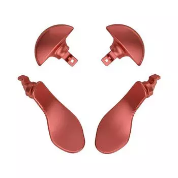 4 шт. Металлическая сменная задняя накладка износостойкие аксессуары для контроллера PS5 Elite чёрный