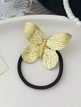 4 шт. Металлические круглые манжеты для волос, эластичные резинки для волос, держатели для хвостиков, аксессуары для волос для женщин и девочек