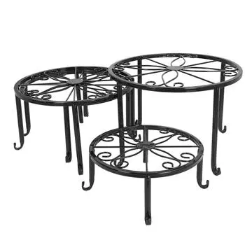 4 шт. металлические подставки для цветочных горшков прочные устойчивые сверхпрочные железные подставки для цветочных горшков стеллаж для комнатных и уличных растений