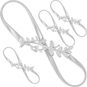 4 шт. Металлические пряжки для штор, держатели, завязки для штор, пряжки для окон, аксессуары, подхваты для штор из сплава, шикарный золотой декор серебряный