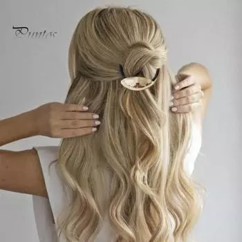 4 шт. металлические резинки для волос для девочек, геометрические эластичные веревки для волос, металлические черные повязки на голову, держатели для хвостиков, женские аксессуары для волос A