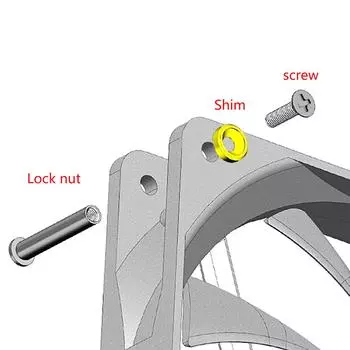 4 шт. металлических винтов для компьютерного вентилятора толщиной 25 мм с плоской головкой, крепежные винты с двойной фиксацией, гайка для вентилятора корпуса белый