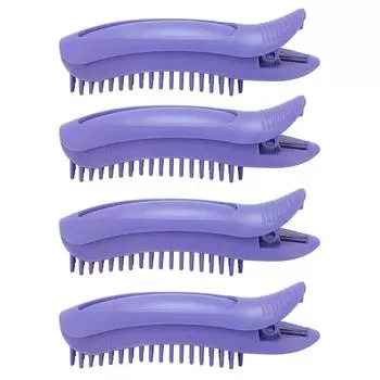 4 шт. мгновенного объема заколки для волос расческа зубцы термостойкие быстро завивающиеся удлинители для придания объема волосам