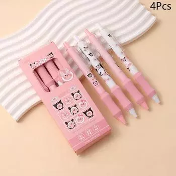 4 шт. Милая мультяшная петля нейтральная быстросохнущая ручка мультяшная милая гелевая ручка креативная гладкая ручка для письма школьные принадлежности
