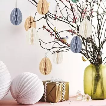 4 шт. Милое пасхальное яйцо в виде сотового шара, подвеска ручной работы, цветные яйца, украшение для детского душа зелёный