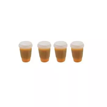 4 шт. Милые миниатюрные кукольные домики Миниатюрные мини-модели напитков с латте и кофе для кукольного домика, аксессуары для кукол