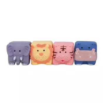 4 шт. милые мягкие строительные блоки для укладки, милые мягкие игрушки в форме животных, развивающие игрушки