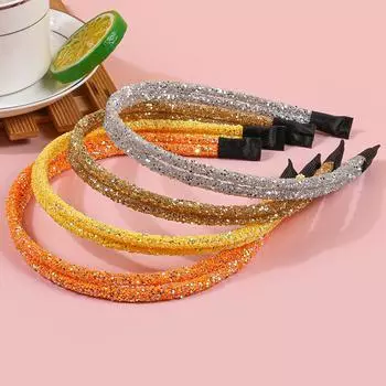 4 шт. Милые повязки на голову для девочек, сверкающие повязки для волос, хрустальные повязки с блестками для девочек, детские, для вечеринки, украшение, головной убор