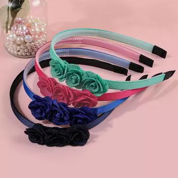 4 шт. Милые повязки на голову с цветами для женщин, девочек, пластиковые ободки для волос, цветочная повязка на голову, детские, для девочек, модные, для вечеринок, аксессуары для волос