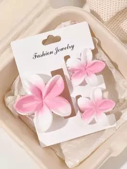 4 шт. милые заколки-краб для волос в виде цветка банана для густых волос, сильная фиксация, нескользящие, гавайские, аксессуары для волос для женщин и девочек, праздничный подарок