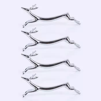 4 шт., милый держатель для ложки и палочек для еды в виде оленя, многоразовый многофункциональный набор для кухонной утвари deer