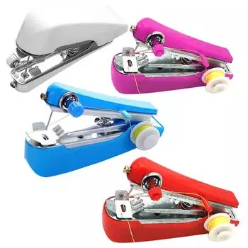 4 шт. Мини швейная машинка ручной инструмент электрический миниатюрный набор для путешествий ремонт удобный