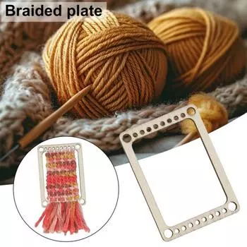 4 шт. Мини-ткацкий станок, ручная ткацкая доска для взрослых и детей, ткацкий станок с деревянной рамой для вязания, гобеленовая подставка для вязания 4pcs