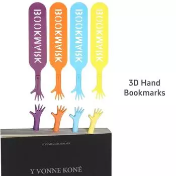 4 шт. Мини-закладки для книг в виде 3D-мультяшных пальчиков, держатель для маркеров страниц, уникальные подарки для чтения