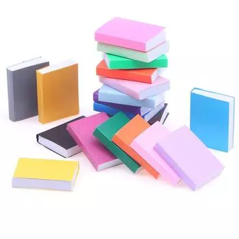 4 шт. Миниатюрные книги для кукольного домика, модель книги для кукольного домика, украшение для школы