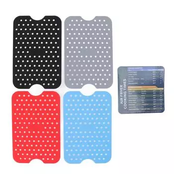 4 шт. многоразовых силиконовых вкладышей для фритюрницы из высокотемпературного пищевого материала вкладыши для фритюрницы