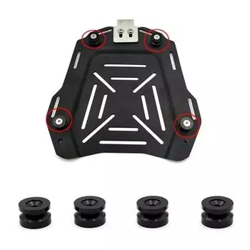 4 шт. Мотоциклетный багажный ящик, втулка, накладка, быстросъемная нижняя подушка, подушка из алюминиевого сплава, пряжка для кофра