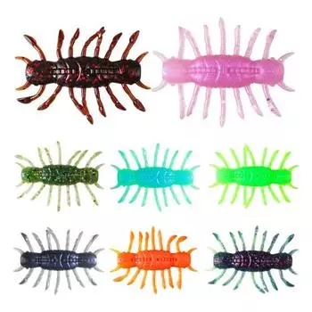 4 шт. мягкие бионические рыболовные приманки для креветок Shake реалистичный дизайн тонущие приманки пресноводные B