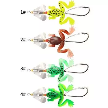 4 шт. Мягкие приманки для ловли сома, мягкие приманки для ловли лягушек, мягкие приманки для ловли блесны, рыболовные приманки, опоры для ловли сома на поверхности, силиконовые искусственные воблеры