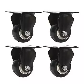 4 шт. Мягкие резиновые колеса для стула Сверхмощные мебельные ролики Бесшумные колеса для тележки Офисное кресло 2inch-Directional wheel