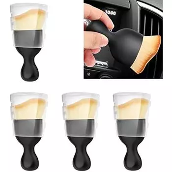 4 шт. мягкие щетки для детализации автомобиля портативная щетка для чистки приборной панели воздуховыпускное отверстие зазор для удаления пыли чистые щетки для домашнего офиса детализация чистые инструменты для Ca 16x12x5cm