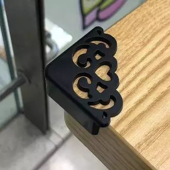 4 шт., мягкий защитный уголок для детского стола с цветочным узором, защита углов для детского стола, защита краев для безопасности детей коричневый