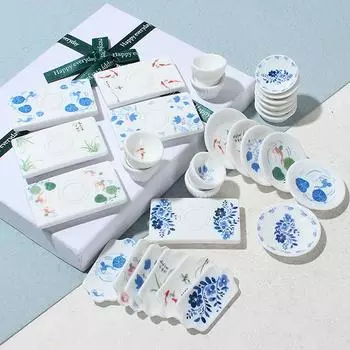 4 шт. мультяшная мини-тарелка чайный столик маленькая миска сделай сам аксессуары для волос брелок аксессуары E2