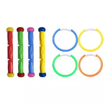 -4 шт. Мультяшные игрушки для погружения в бассейн, креативные аксессуары для бассейна (Дайвинг Удочка)